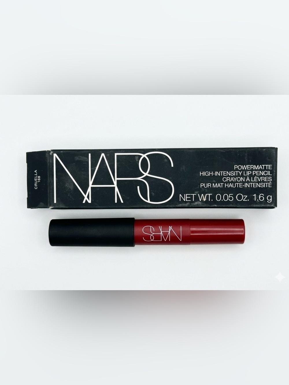 NARS Powermatte High-Intensity Lip Pencil — Deep Wine Red